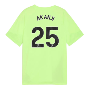 2025-2026 Man City Training Jersey (Fizzy Apple) - Kids (Akanji 25)