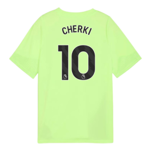 2025-2026 Man City Training Jersey (Fizzy Apple) - Kids (Cherki 10)