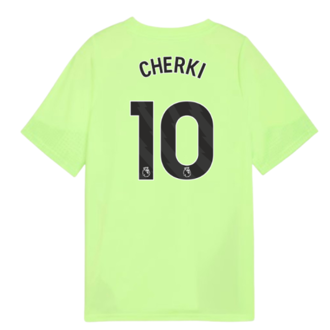 2025-2026 Man City Training Jersey (Fizzy Apple) - Kids (Cherki 10)