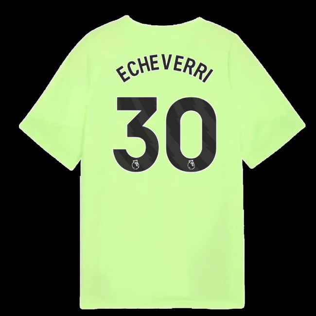 2025-2026 Man City Training Jersey (Fizzy Apple) - Kids (Echeverri 30)