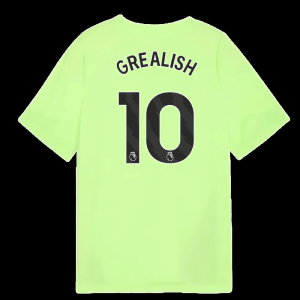 2025-2026 Man City Training Jersey (Fizzy Apple) - Kids (Grealish 10)