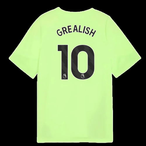 2025-2026 Man City Training Jersey (Fizzy Apple) - Kids (Grealish 10)