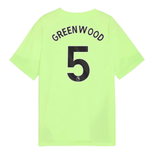 2025-2026 Man City Training Jersey (Fizzy Apple) - Kids (Greenwood 5)