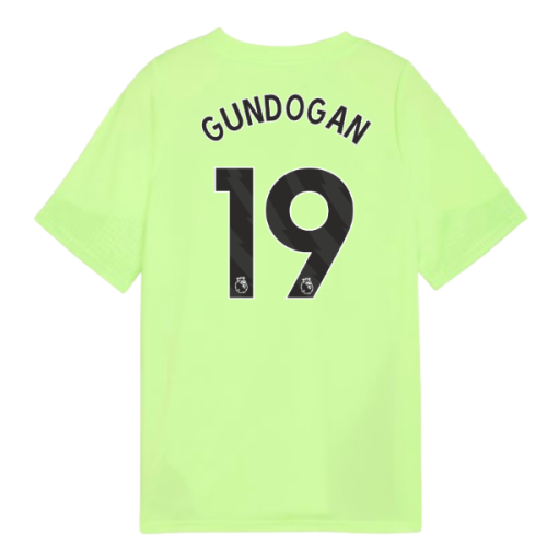 2025-2026 Man City Training Jersey (Fizzy Apple) - Kids (Gundogan 19)