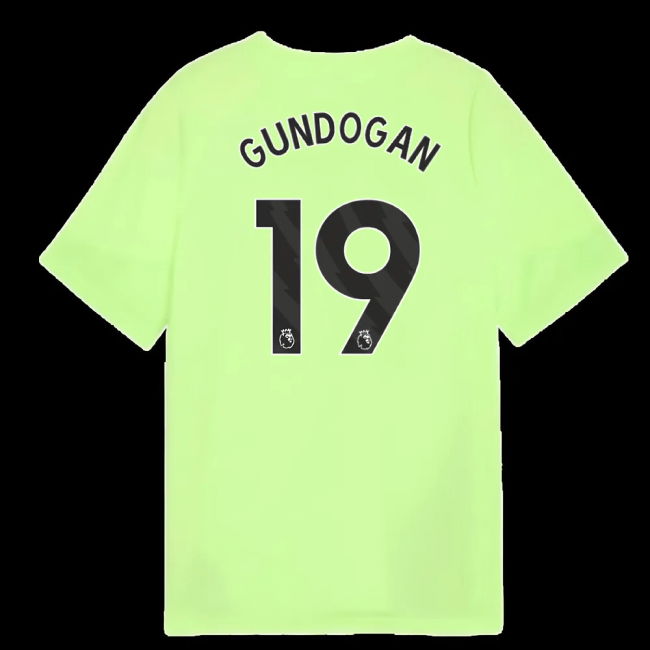 2025-2026 Man City Training Jersey (Fizzy Apple) - Kids (Gundogan 19)