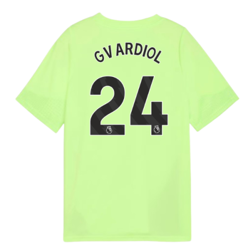 2025-2026 Man City Training Jersey (Fizzy Apple) - Kids (Gvardiol 24)