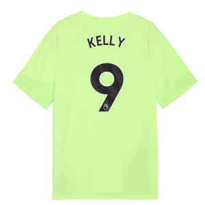 2025-2026 Man City Training Jersey (Fizzy Apple) - Kids (Kelly 9)