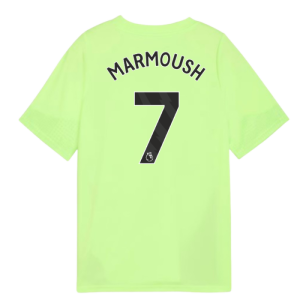 2025-2026 Man City Training Jersey (Fizzy Apple) - Kids (Marmoush 7)