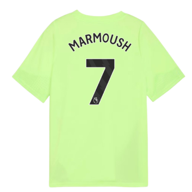 2025-2026 Man City Training Jersey (Fizzy Apple) - Kids (Marmoush 7)