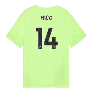 2025-2026 Man City Training Jersey (Fizzy Apple) - Kids (Nico 14)