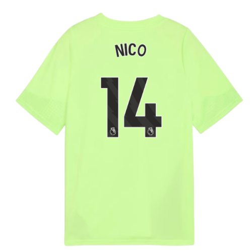 2025-2026 Man City Training Jersey (Fizzy Apple) - Kids (Nico 14)