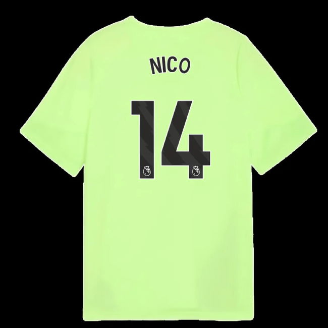 2025-2026 Man City Training Jersey (Fizzy Apple) - Kids (Nico 14)