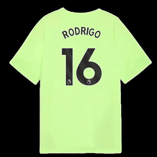 2025-2026 Man City Training Jersey (Fizzy Apple) - Kids (Rodrigo 16)