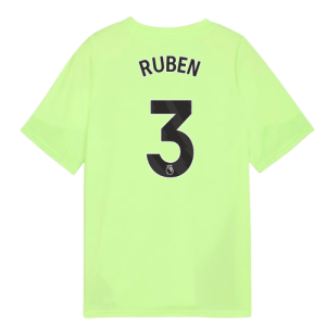 2025-2026 Man City Training Jersey (Fizzy Apple) - Kids (Ruben 3)