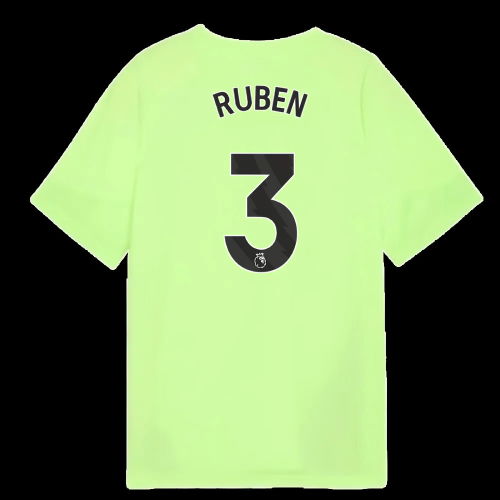 2025-2026 Man City Training Jersey (Fizzy Apple) - Kids (Ruben 3)