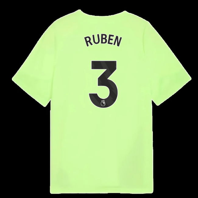 2025-2026 Man City Training Jersey (Fizzy Apple) - Kids (Ruben 3)