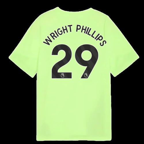 2025-2026 Man City Training Jersey (Fizzy Apple) - Kids (Wright Phillips 29)