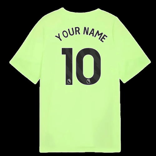 2025-2026 Man City Training Jersey (Fizzy Apple) - Kids (Your Name)