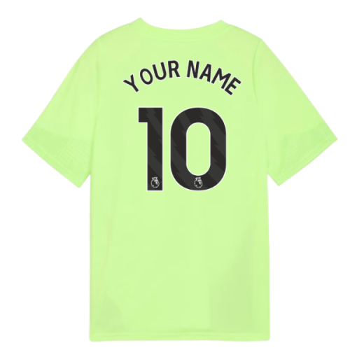 2025-2026 Man City Training Jersey (Fizzy Apple) - Kids (Your Name)
