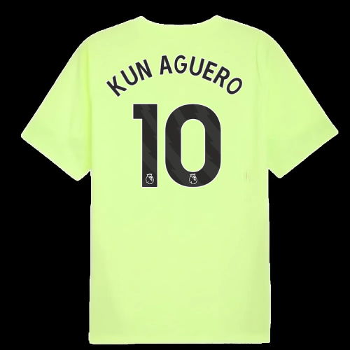 2025-2026 Man City Training Jersey (Fizzy Apple) (Kun Aguero 10)