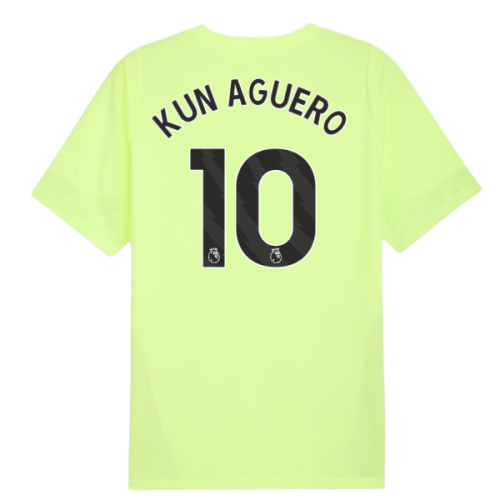 2025-2026 Man City Training Jersey (Fizzy Apple) (Kun Aguero 10)