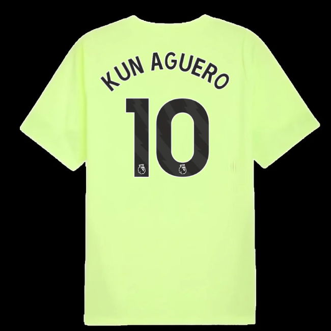 2025-2026 Man City Training Jersey (Fizzy Apple) (Kun Aguero 10)