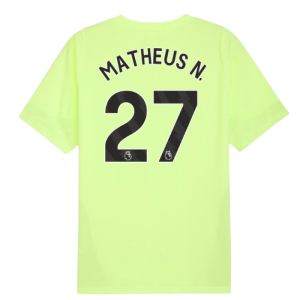 2025-2026 Man City Training Jersey (Fizzy Apple) (Matheus N. 27)