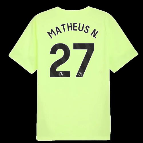 2025-2026 Man City Training Jersey (Fizzy Apple) (Matheus N. 27)