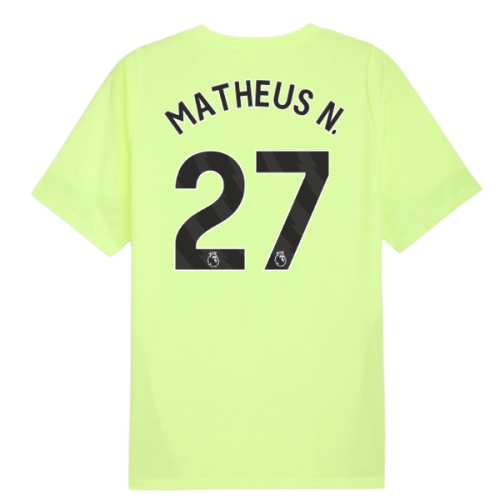 2025-2026 Man City Training Jersey (Fizzy Apple) (Matheus N. 27)