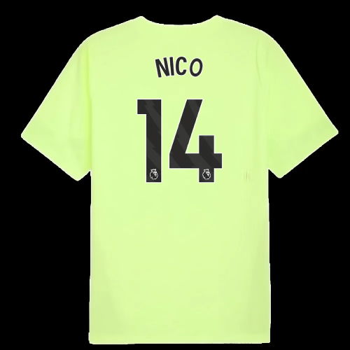 2025-2026 Man City Training Jersey (Fizzy Apple) (Nico 14)