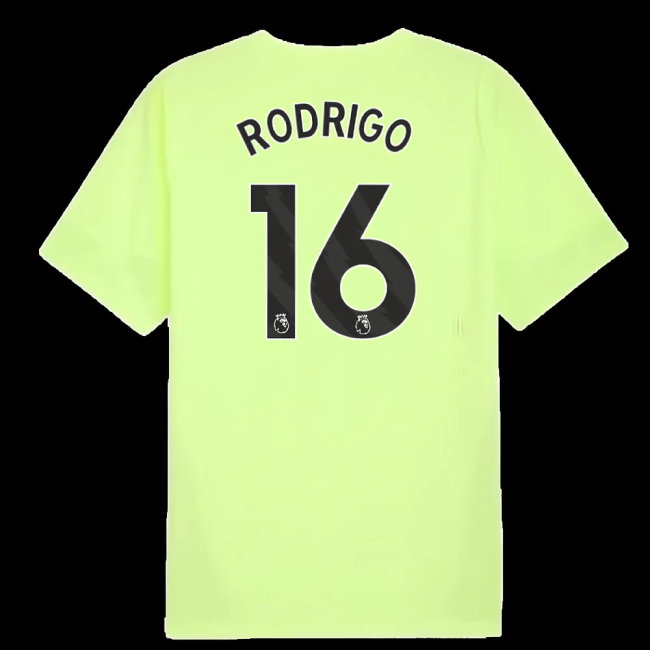 2025-2026 Man City Training Jersey (Fizzy Apple) (Rodrigo 16)