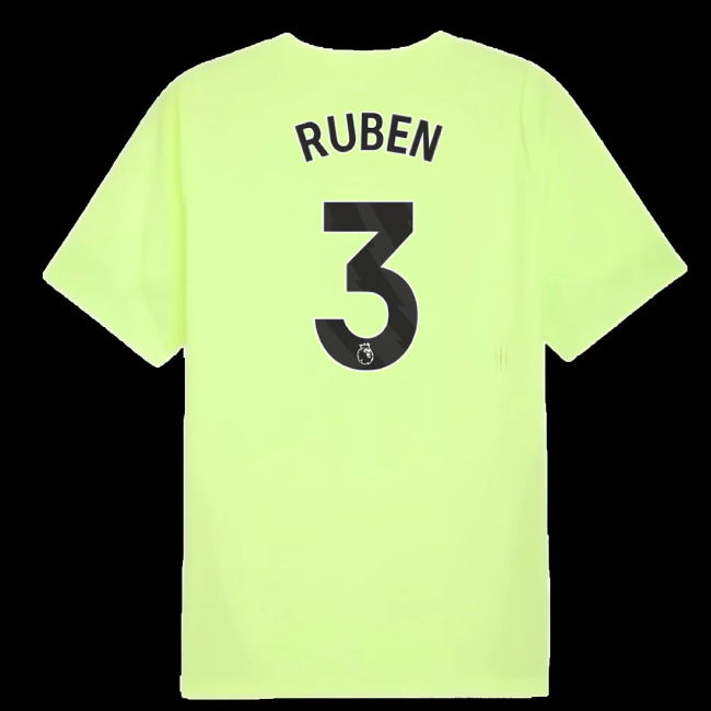 2025-2026 Man City Training Jersey (Fizzy Apple) (Ruben 3)