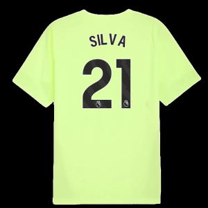 2025-2026 Man City Training Jersey (Fizzy Apple) (Silva 21)