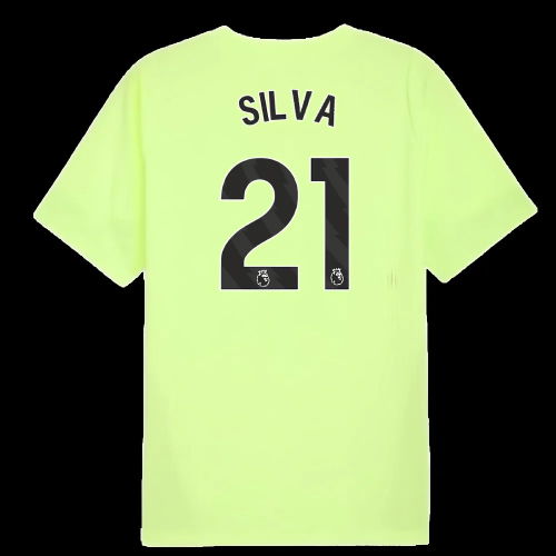2025-2026 Man City Training Jersey (Fizzy Apple) (Silva 21)