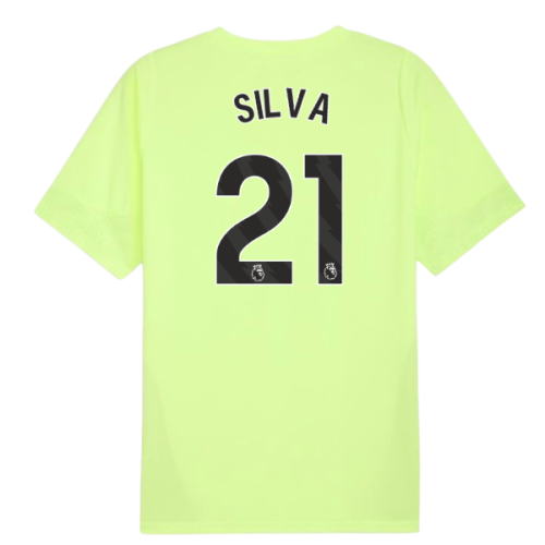 2025-2026 Man City Training Jersey (Fizzy Apple) (Silva 21)