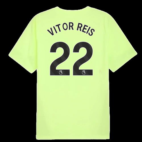 2025-2026 Man City Training Jersey (Fizzy Apple) (Vitor Reis 22)