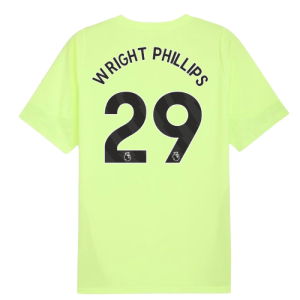 2025-2026 Man City Training Jersey (Fizzy Apple) (Wright Phillips 29)