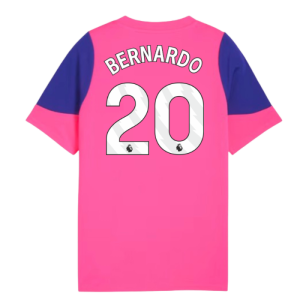 2025-2026 Man City Training Jersey (Fluro Pink) - Kids (Bernardo 20)
