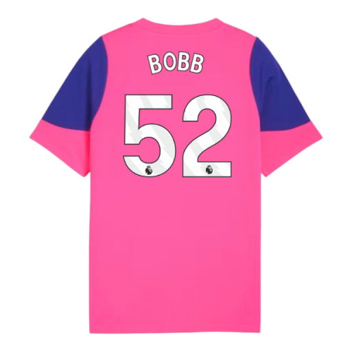 2025-2026 Man City Training Jersey (Fluro Pink) - Kids (Bobb 52)