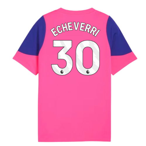 2025-2026 Man City Training Jersey (Fluro Pink) - Kids (Echeverri 30)