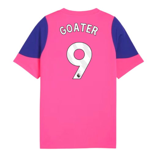 2025-2026 Man City Training Jersey (Fluro Pink) - Kids (Goater 9)