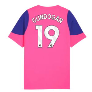 2025-2026 Man City Training Jersey (Fluro Pink) - Kids (Gundogan 19)
