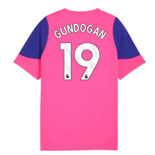 2025-2026 Man City Training Jersey (Fluro Pink) - Kids (Gundogan 19)