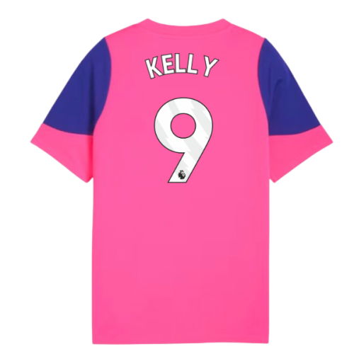 2025-2026 Man City Training Jersey (Fluro Pink) - Kids (Kelly 9)