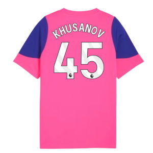 2025-2026 Man City Training Jersey (Fluro Pink) - Kids (Khusanov 45)