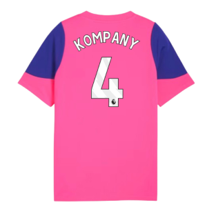 2025-2026 Man City Training Jersey (Fluro Pink) - Kids (Kompany 4)