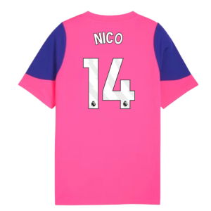 2025-2026 Man City Training Jersey (Fluro Pink) - Kids (Nico 14)