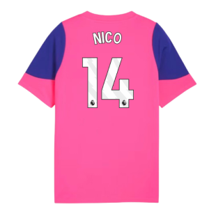 2025-2026 Man City Training Jersey (Fluro Pink) - Kids (Nico 14)