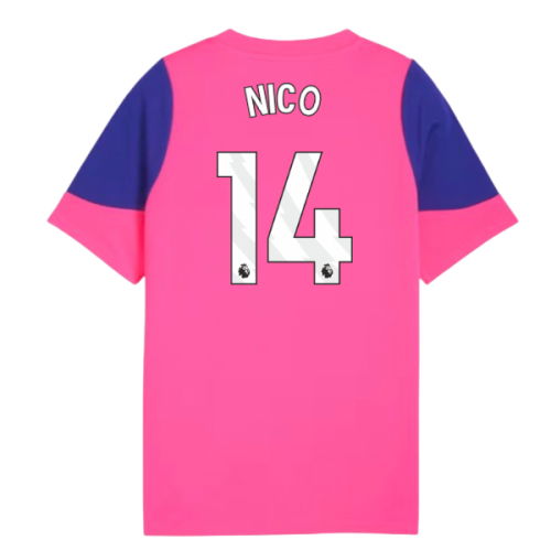 2025-2026 Man City Training Jersey (Fluro Pink) - Kids (Nico 14)