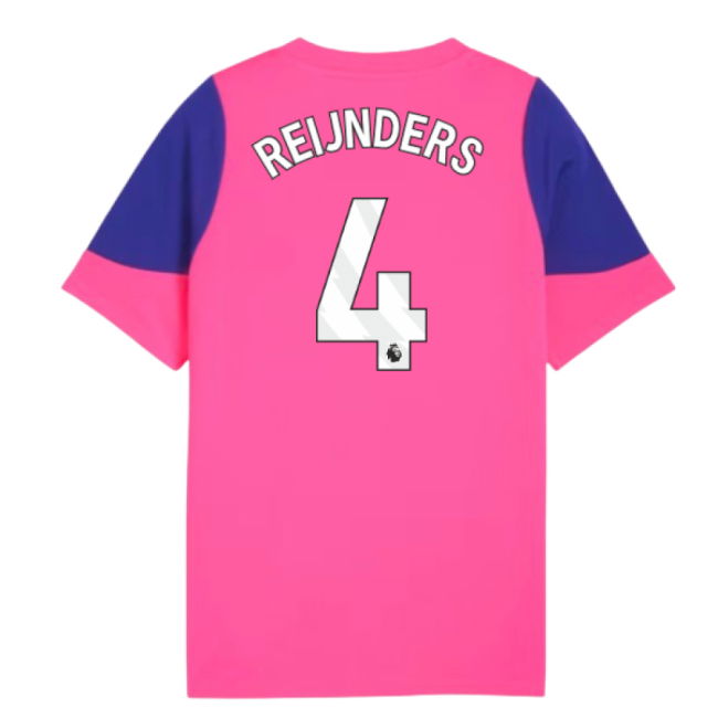 2025-2026 Man City Training Jersey (Fluro Pink) - Kids (Reijnders 4)